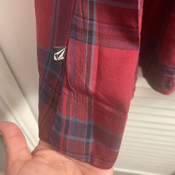 Volcom EUC Red Plaid Skater Minidress Size Small. LIKE NEW! - Picture 4 of 5